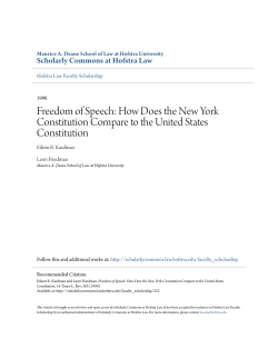 Freedom of Speech: How Does the New York Constitution Compare