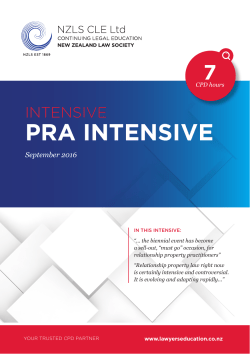 pra intensive - NZLS CLE Limited
