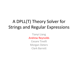 A DPLL(T) Theory Solver for Strings and Regular Expressions