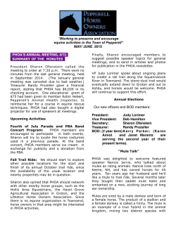 PHOA MAy:June 2015 - Pepperell Horse Owners Association