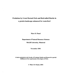 Predation by Great Horned Owls and Red