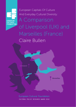 A Comparison of Liverpool (UK) and Marseilles (France)
