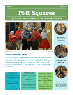 December Newsletter 2015 - Pi