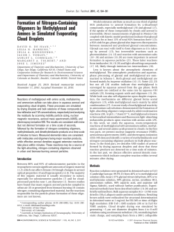 Formation of Nitrogen-Containing Oligomers by Methylglyoxal and