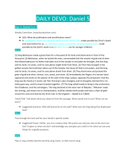 DAILY DEVO: Daniel 5