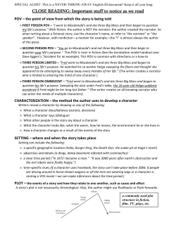 Close Reading Stuff to Notice