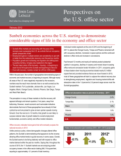Perspectives on the US office sector