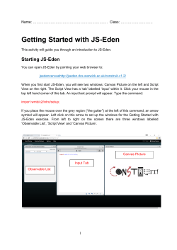 Getting Started with JS-Eden