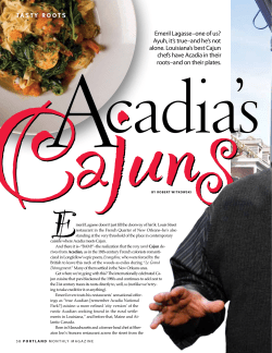 Acadia`s Cajuns SG10