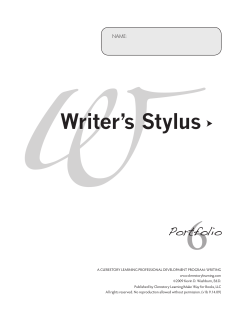 Unit 1 - Writers Stylus