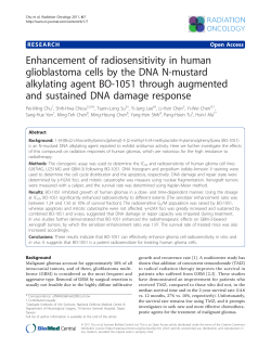 Enhancement of radiosensitivity in human