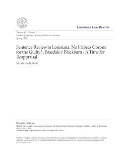 No Habeas Corpus for the Guilty? : Brasdale v. Blackburn