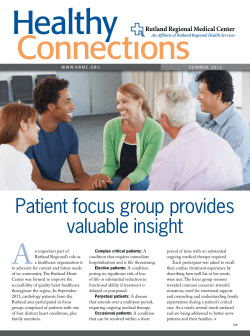 Patient focus group provides valuable insight