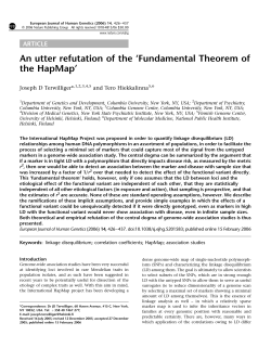An utter refutation of the `Fundamental Theorem of the HapMap`