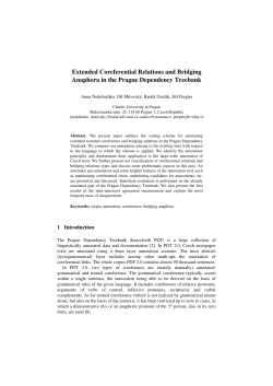 Extended Coreferential Relations and Bridging Anaphora in