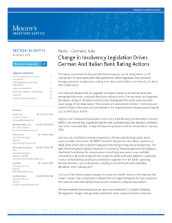 Change in Insolvency Legislation Drives German