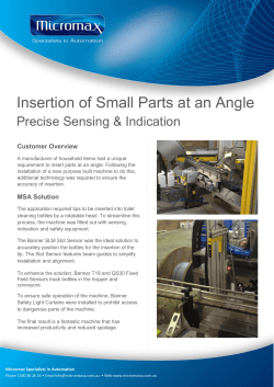 Insertion of Small Parts at an Angle