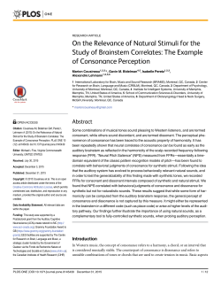 On the Relevance of Natural Stimuli for the Study of