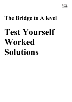 Test 2 - The Buckingham School