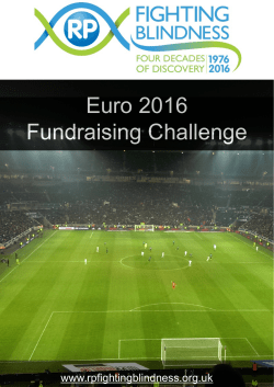 Euro 2016 Fundraising Pack