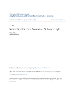 Sacred Textiles From An Ancient Nubian Temple