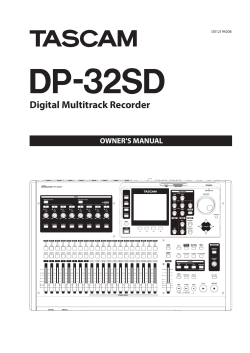 DP-32SD Owner`s Manual