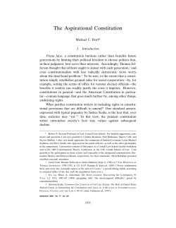 The Aspirational Constitution - The George Washington Law Review