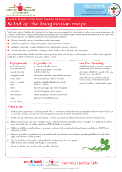 Salad of the Imagination recipe - Stephanie Alexander Kitchen