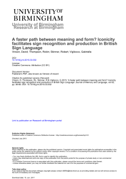 University of Birmingham A faster path between meaning and form
