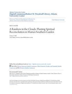 A Rainbow in the Clouds: Planting Spiritual Reconciliation in