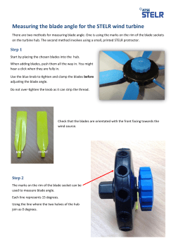 Measuring the blade angle for the STELR wind turbine