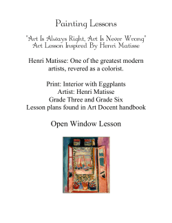 matisse painting lesson