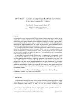 How should I explain? A comparison of different explanation types