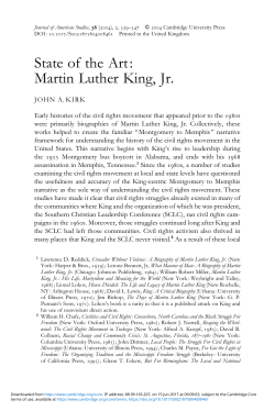 Martin Luther King, Jr. - Cambridge University Press