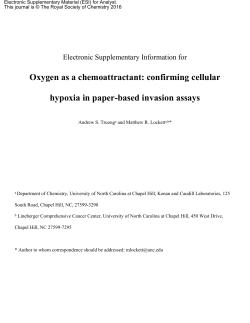 Oxygen as a chemoattractant: confirming cellular hypoxia in paper