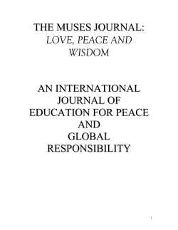 an international journal of education for peace and global