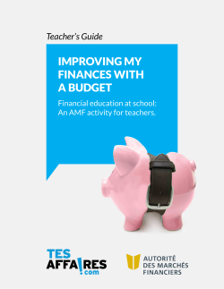 improving my finances with a budget