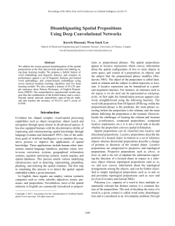 Disambiguating Spatial Prepositions Using Deep Convolutional