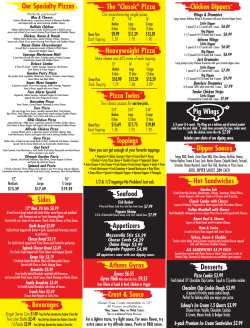 PDF Version of the menu
