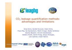 CO leakage quantification methods: CO leakage
