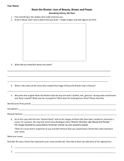 Rosie the Riveter: Icon of Beauty, Brawn and Power