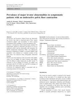 Prevalence of major levator abnormalities in