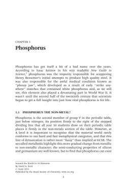 Phosphorus - Royal Society of Chemistry