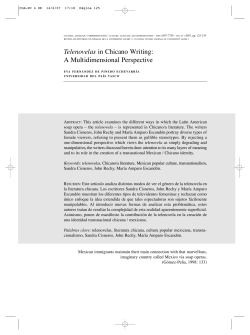 Telenovelas in Chicano Writing: A - e