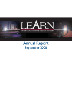 2008 - Lonestar Education and Research Network