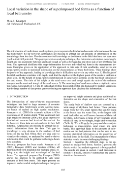 Local variation in the shape of superimposed bed forms as a