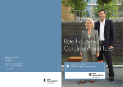 Private customers &ndash; Conditions and prices