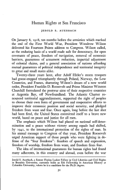 Human Rights at San Francisco