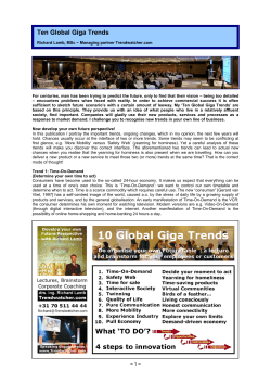 Ten Global Giga Trends