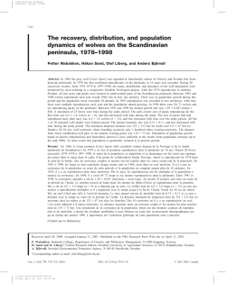 The recovery, distribution, and population dynamics of wolves on the